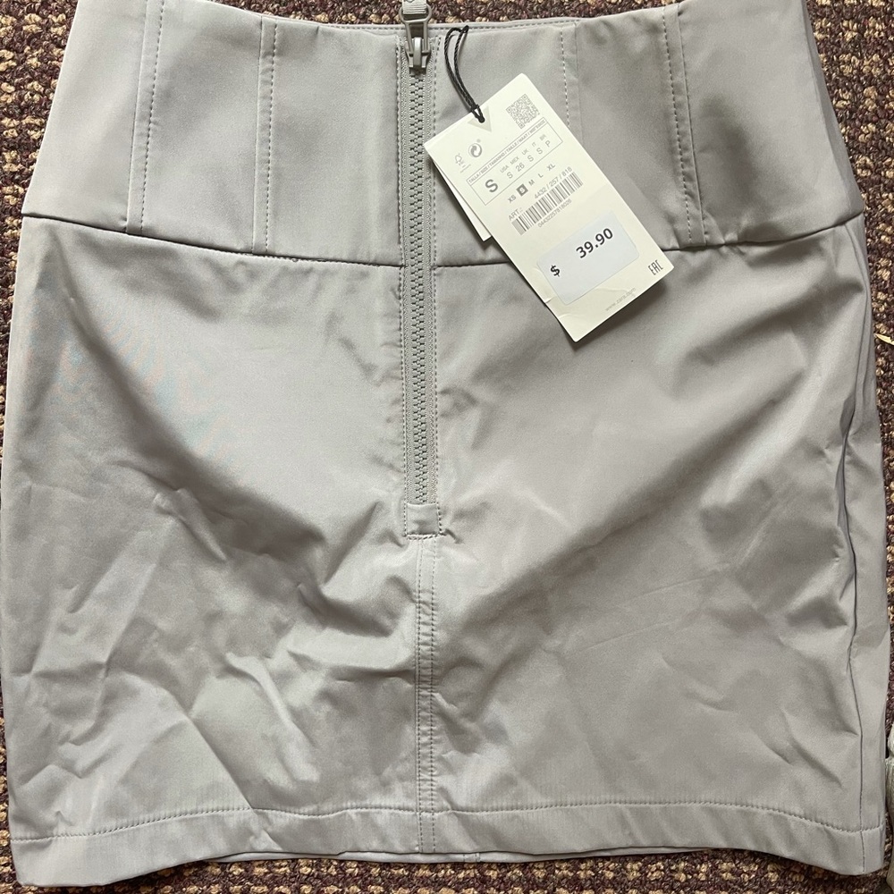 ZARA grey mini skirt